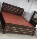 Modern Wooden Double Bed with Box Storage - 72/48