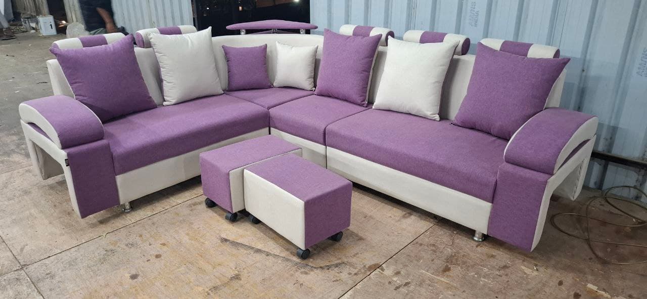 Puffy corner sofa