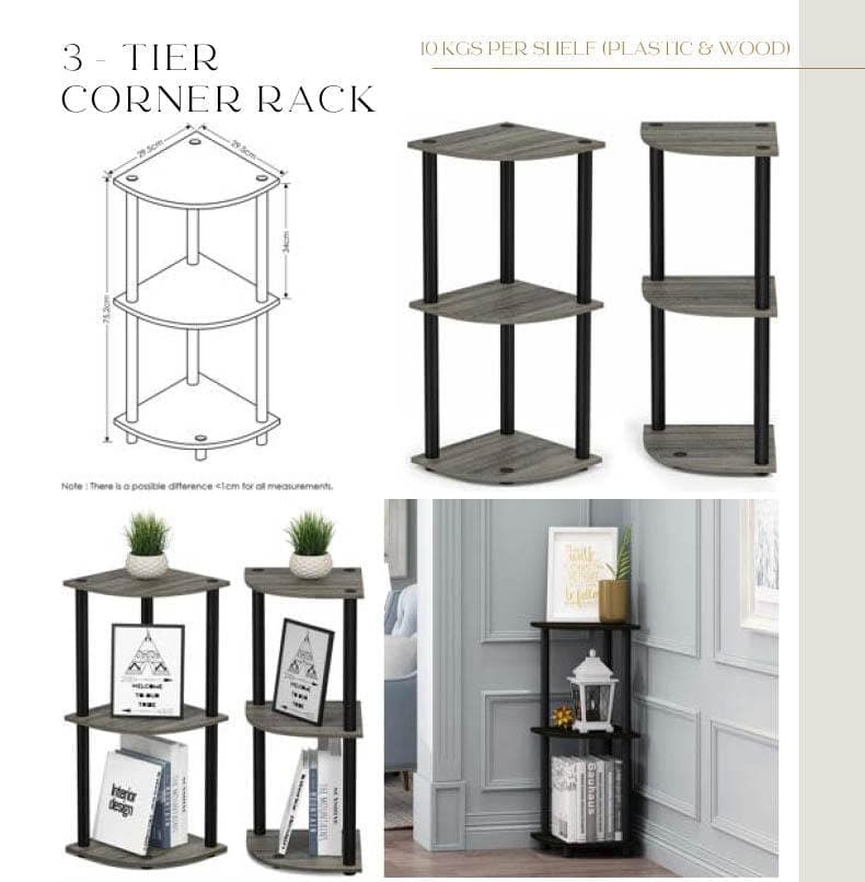 TNT - 213. 3 tier corner rack