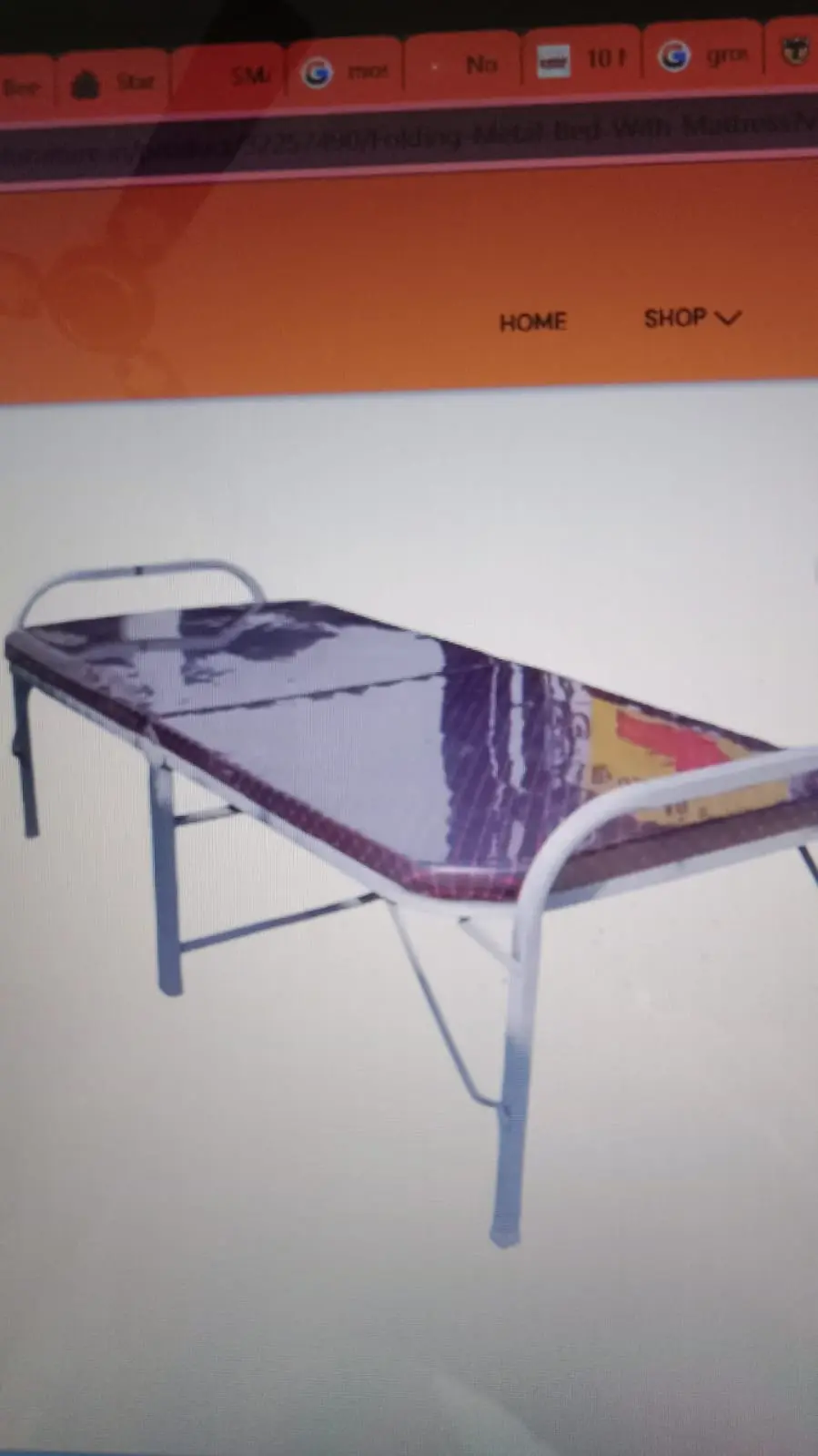 Metal folding bed 7230