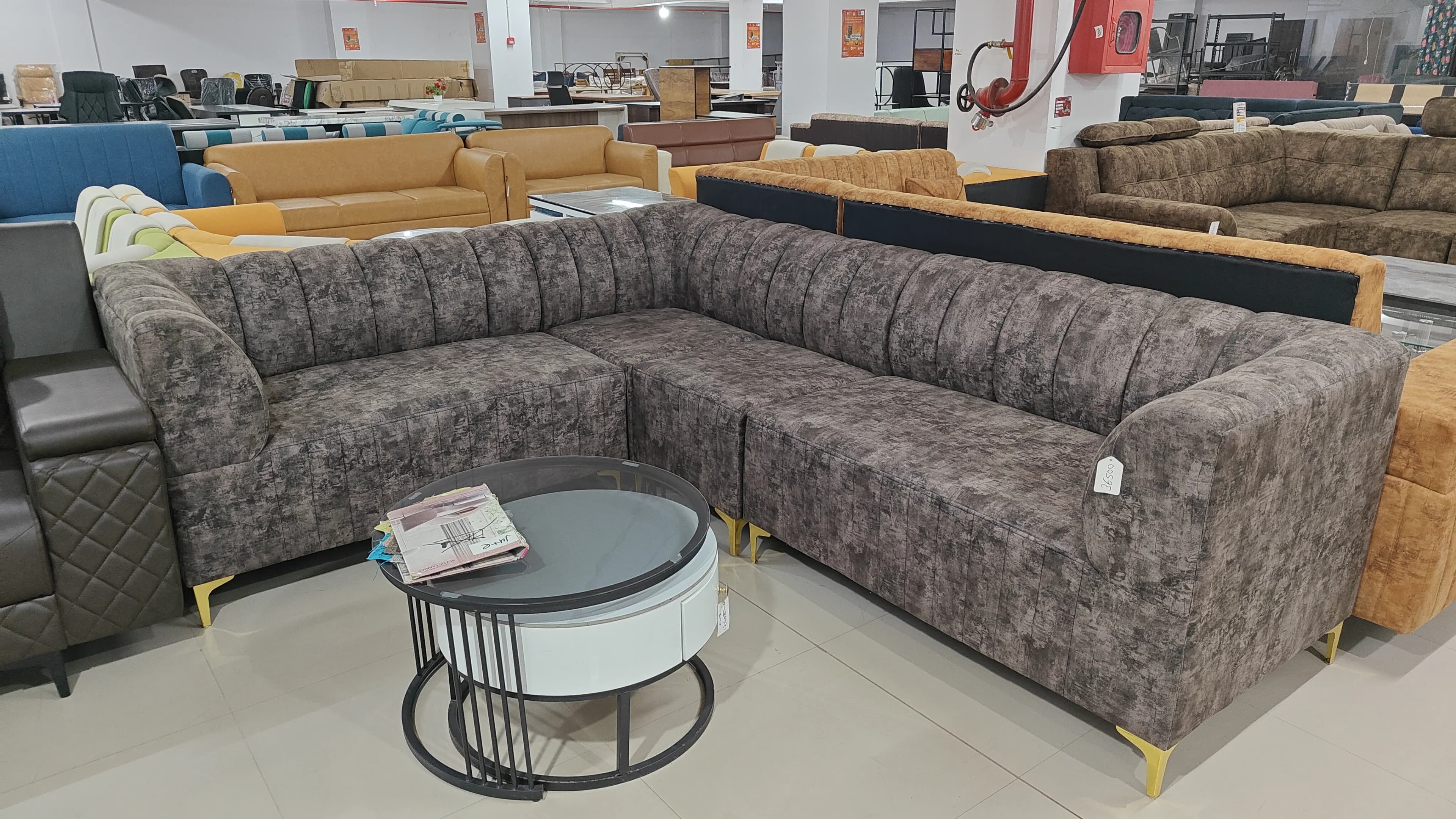 Curve Back corner sofa