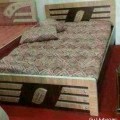 6/4 Double Bed without Box & Mattress