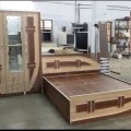 Bedroom set (6/5 bed and 3 door wardrobe)