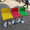 Bar stool ,red yellow and green