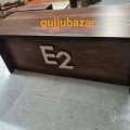 6x2.5 office table with initials