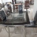 Stainless steel dining table 4 seater
