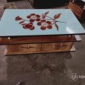 Printed glass top center table in Ahmedabad