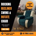 Rocking recliner with swing and rotate 360°