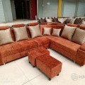 Exotic Living Room Sofa With Trolly And Pillows