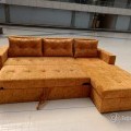 Corner sofa cum bed with lounger