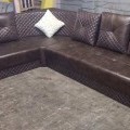 Corner sofa L shape with pillows