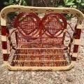 Cane 2 seater hanging jhula