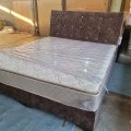 Plywood bed and spring Mattress combo