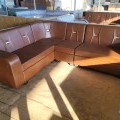 Corner sofa set in rexin
