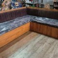 Corner setti sofa with storage and mattress