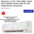 New Kelvinator Company AC with 1.5 ton capacity. Inverter New model.