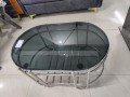 Glass top center table