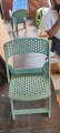 Folding plastic chair