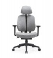 Dual Backrest Support Office Chair (Black body)