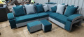Puffy corner sofa set