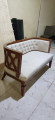 Wooden 2 seater sofa