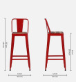 Raglan Metal Bar Stool