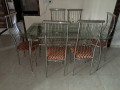 Dining table with 6 chairs available for sale